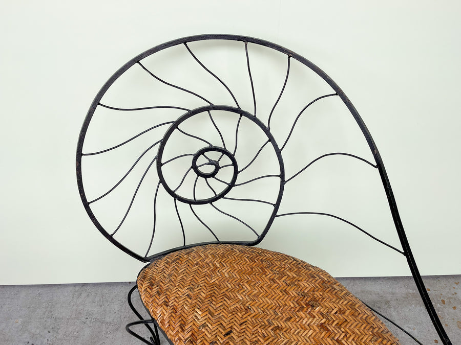 Wrought Iron Nautilus Bench