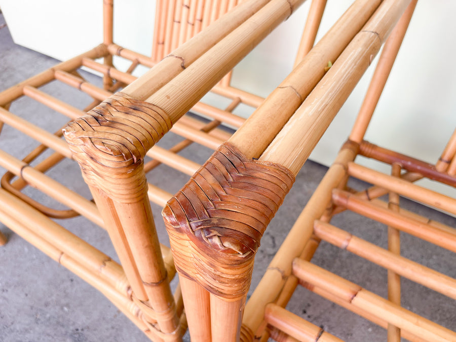 Pair of Island Chic Bamboo Chairs