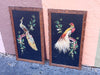 Pair of Mexican Feather Bird Art