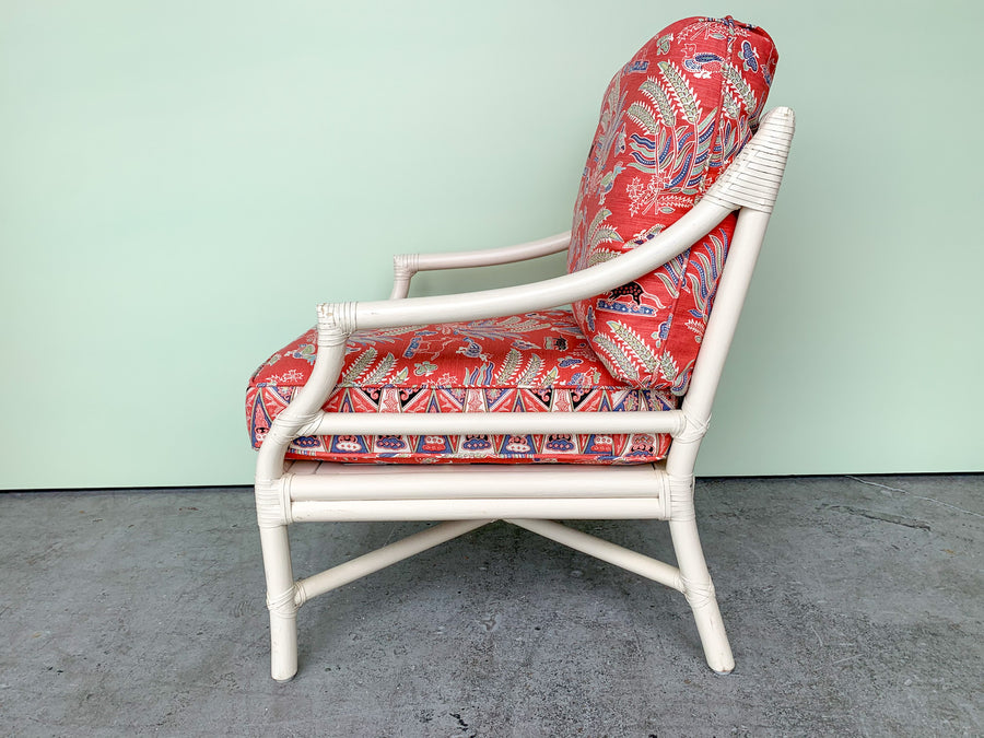 Pair of Rattan McGuire Lounge Chairs