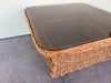 Braided Rattan Coffee Table