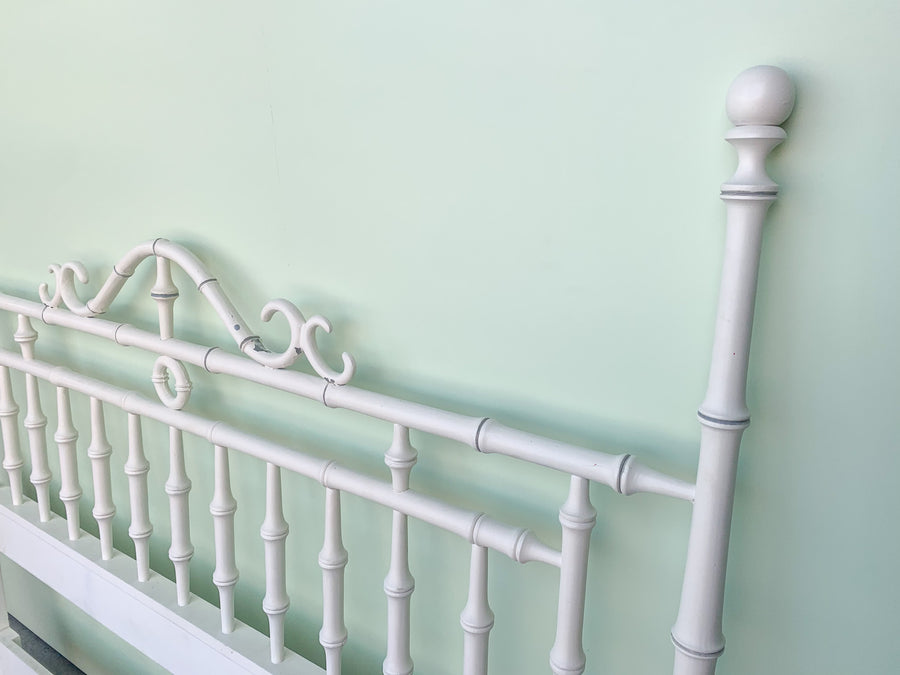Faux Bamboo Curly Queen Headboard