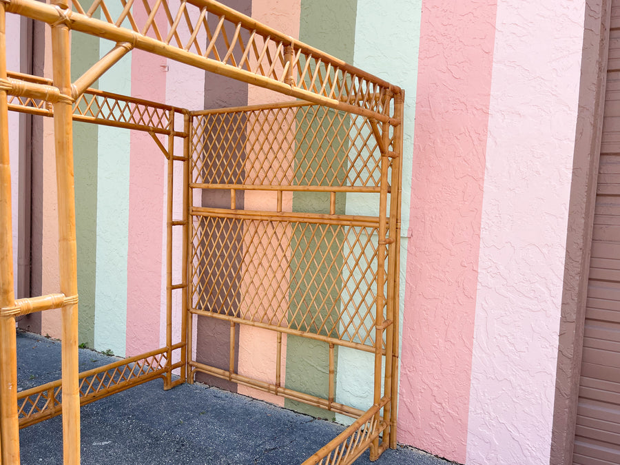 Fab Rattan Queen Canopy Bed