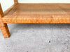 Billy Baldwin Style Rattan and Cane Coffee Table