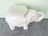 Trunks Up Ceramic Elephant Garden Seat