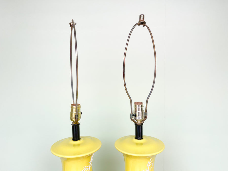 Pair of Canary Yellow Icing Lamps