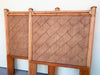 Pair of Rattan Chippendale Twin Headboards