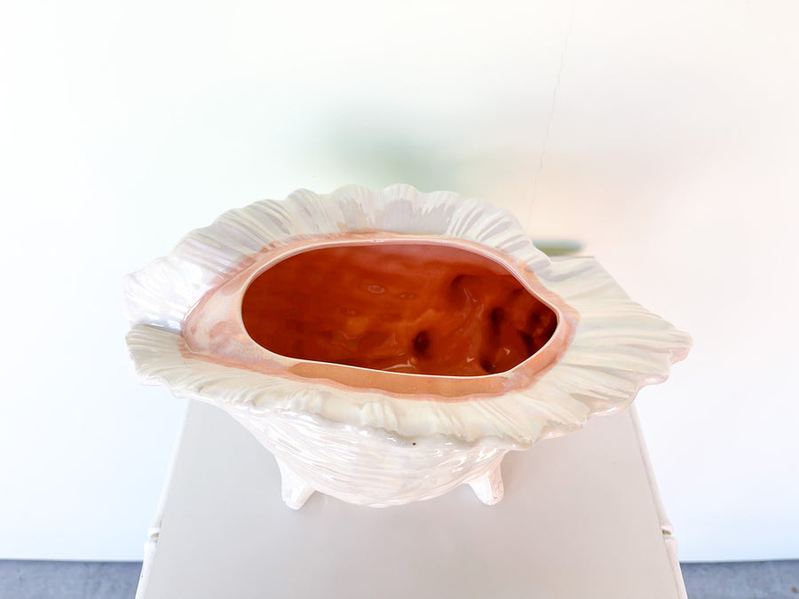 Opalescent Conch Shell Cachepot