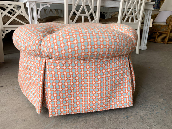 Tufted Upholstered Ottoman