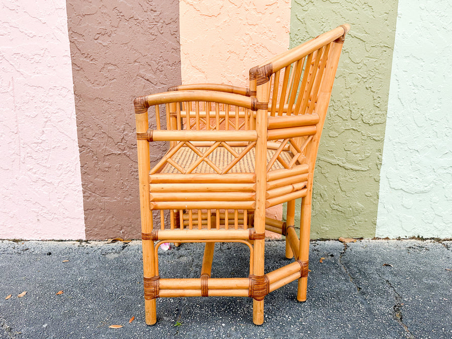 Pair of Brighton Style Rattan Chairs