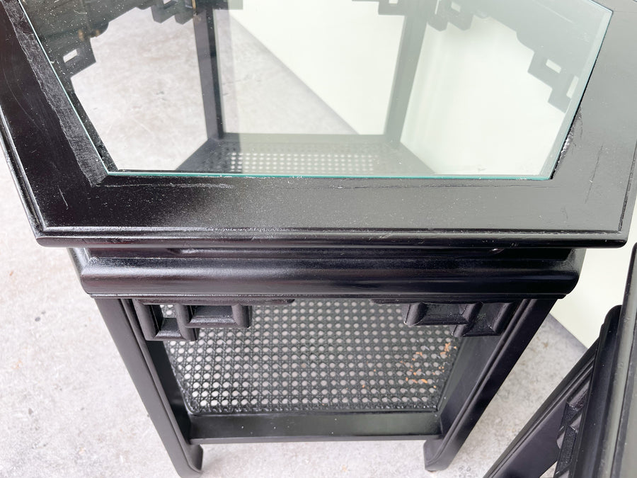Pair of Fretwork Octagon Side Tables
