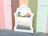 Moroccan Chic White Seagrass Mirror