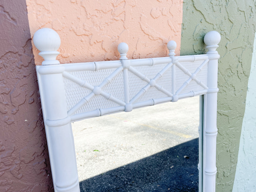 Palm Beach Chic Faux Bamboo Mirror