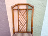 Set of Six Brown Jordan Rattan Chippendale Dining Chairs