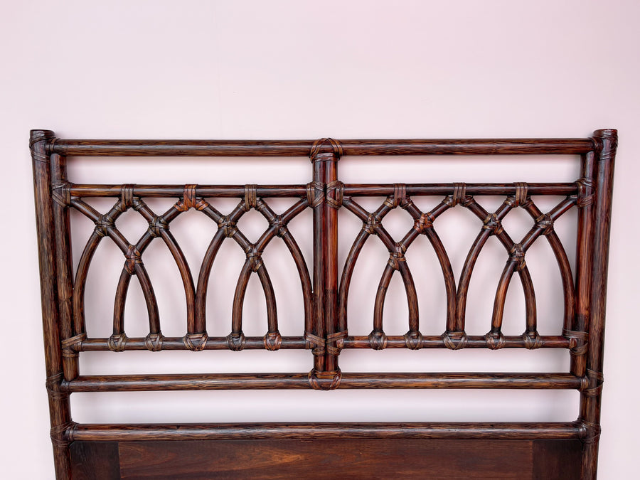 Pair of Rattan McGuire Twin Headboards