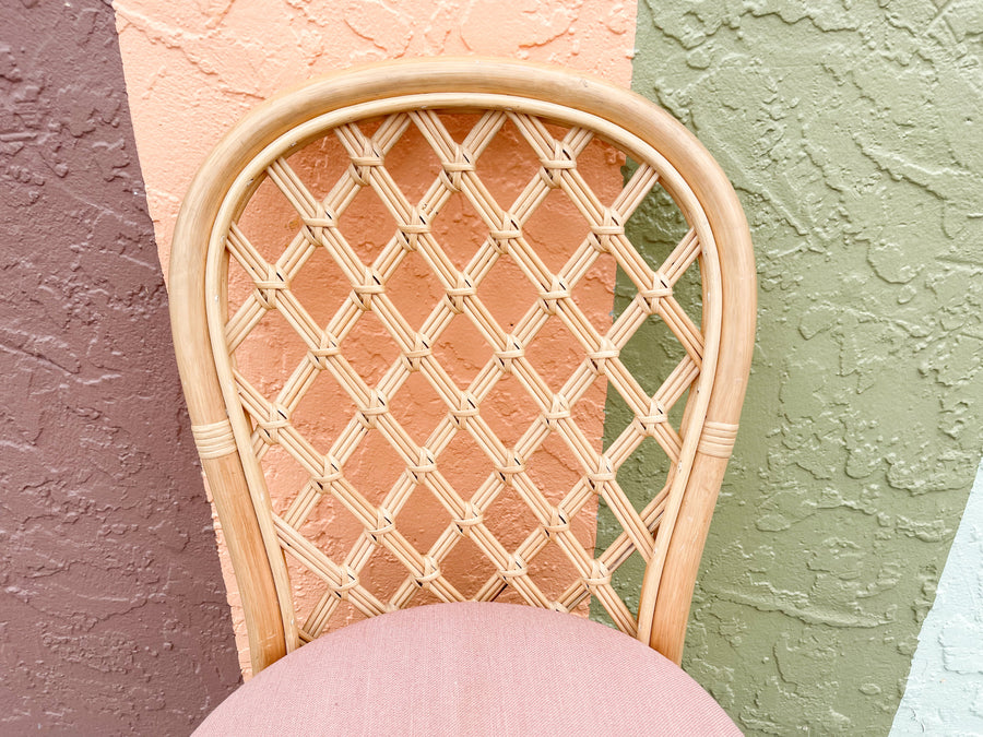 Lattice Love Honey Rattan Dining Table Set
