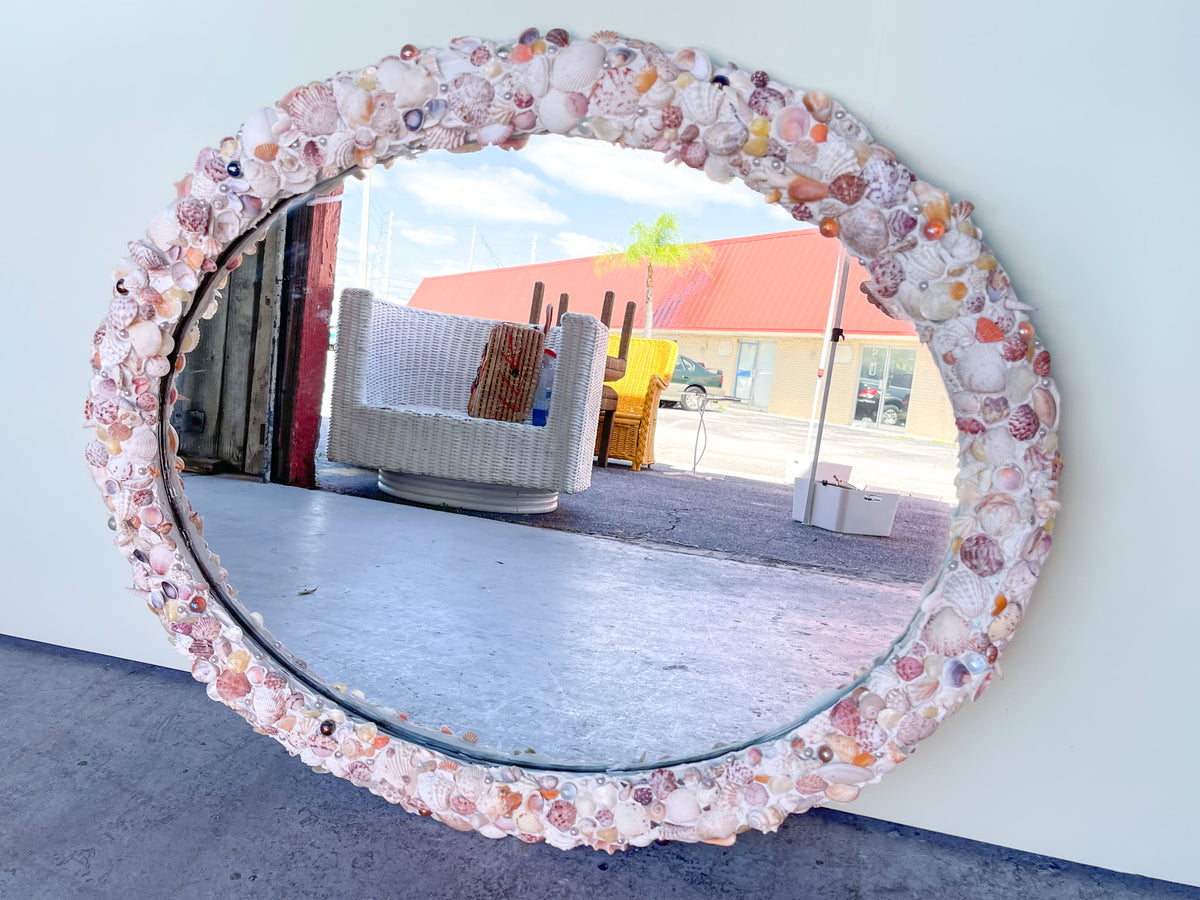 Oval Shell Mirror
