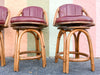 Set of Four Rattan Counter Stools