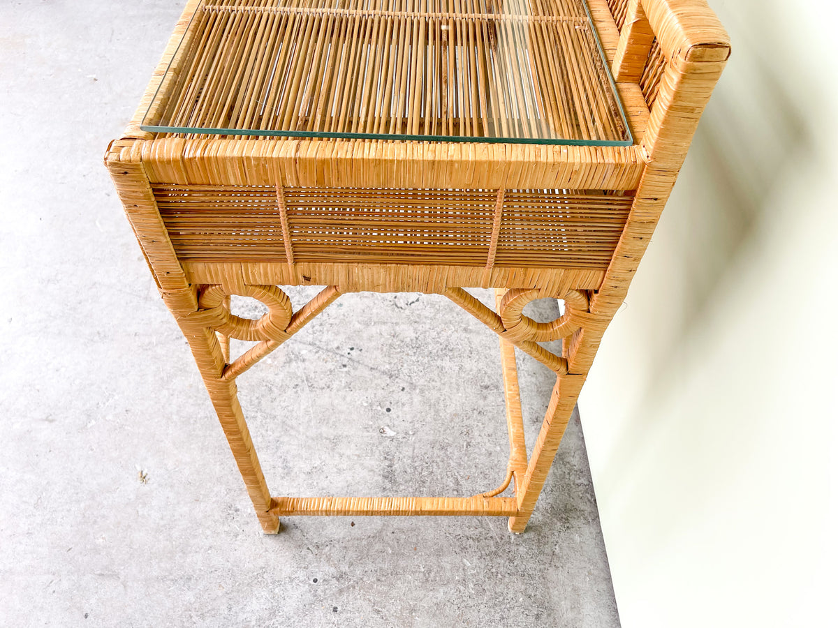 Island Style Rattan Writing Desk