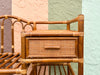 Rattan Telephone Bench