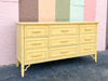 Happy Yellow Faux Bamboo Dresser