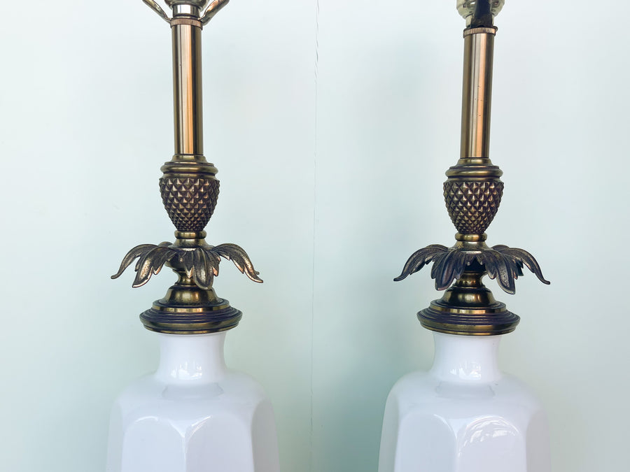 Pair of Regency Style Pineapple Lamps