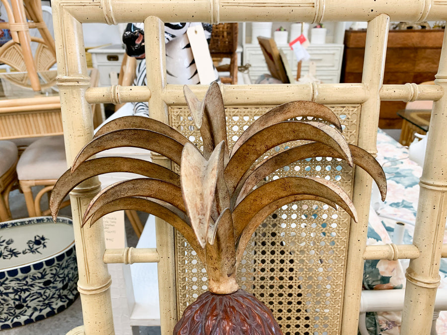 Pair of Palm Beach Pineapple Sconces