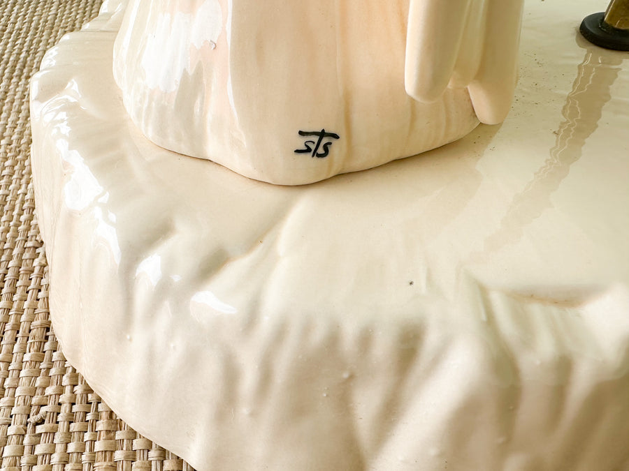Two Lovebirds Ceramic Lamp