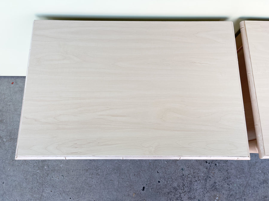 Pair of Faux Bamboo Nightstands