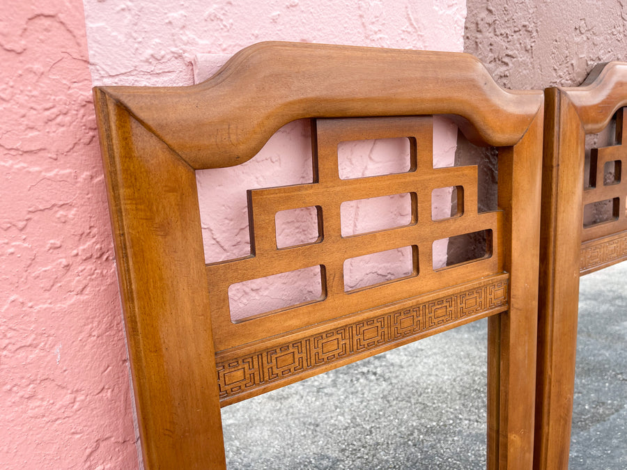 Pair of Fretwork Mirrors
