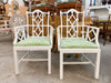 Pair of Moroccan Fretwork Arm Chair