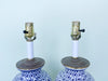 Pair of Cute Blue and White Lamps