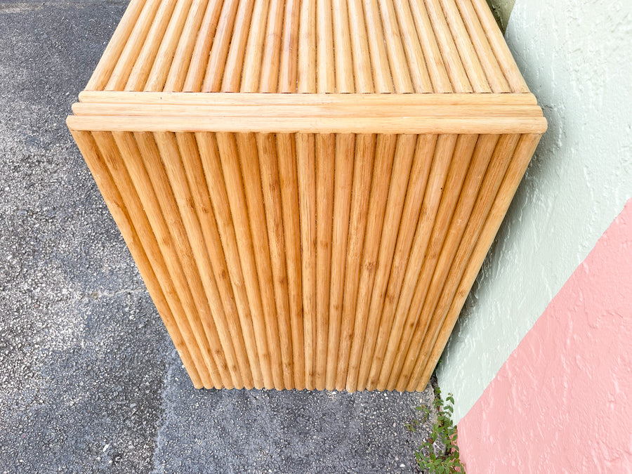 Oversized Split Bamboo Nightstand