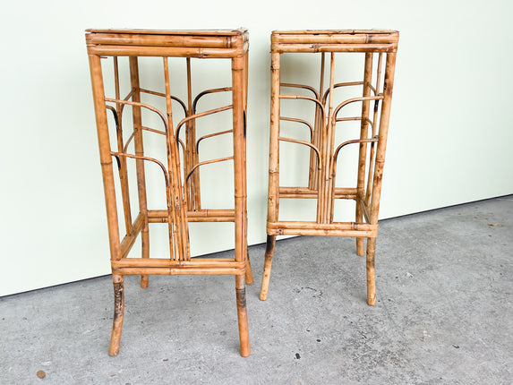 Pair of Tortoiseshell Plant Stands