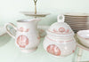 Set of Pink Chic Coquille Pattern Dishes