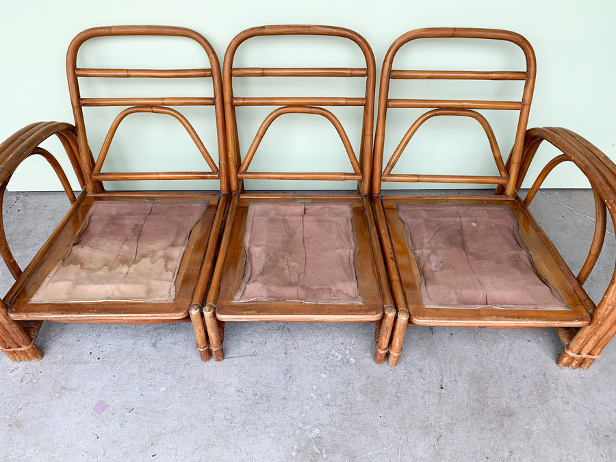1950’s Ficks Reed Rattan Sofa