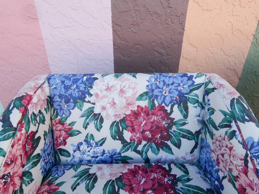 Pair of Floral Upholstered Chairs