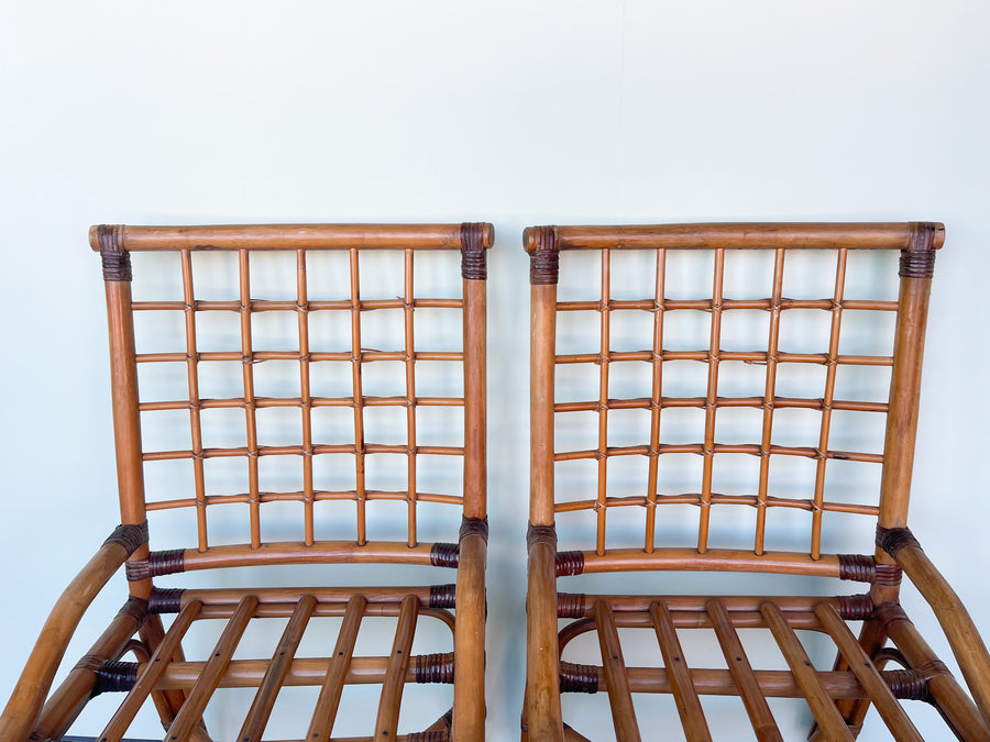 Pair of Sweet Rattan Chairs