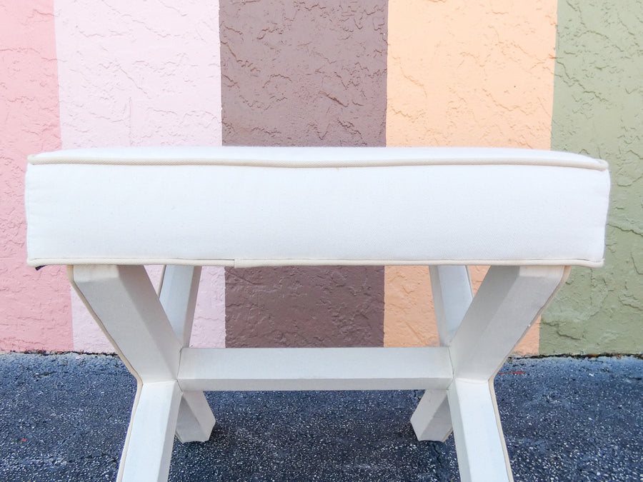 Pair of Palm Beach Chic X Benches