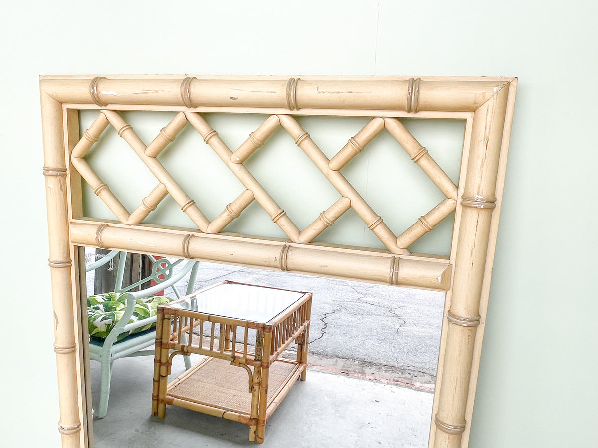 Faux Bamboo Chippendale Mirror