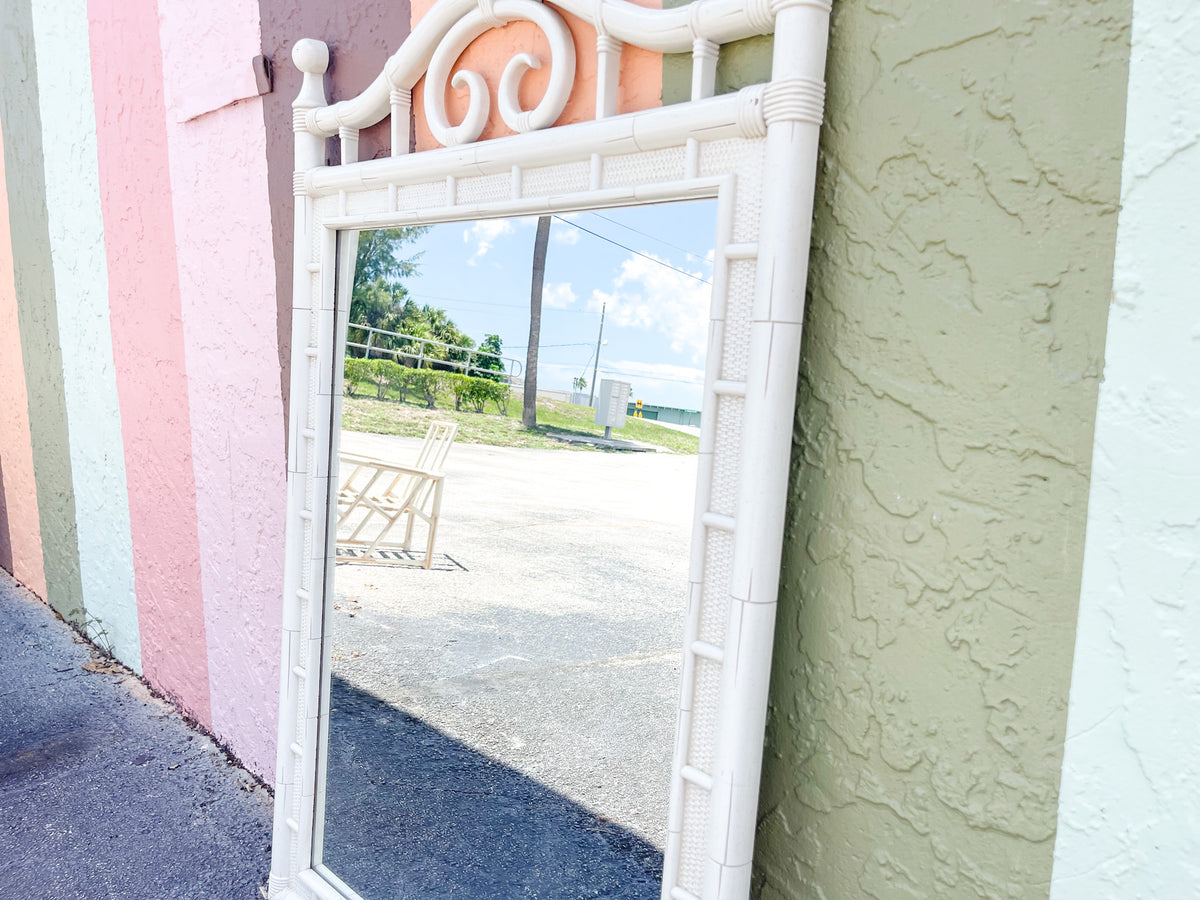 Thomasville Faux Bamboo Mirror