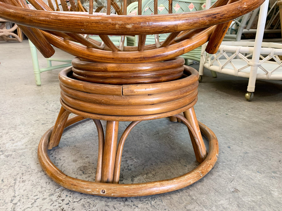 Pair of Islandy Rattan Swivel Chairs