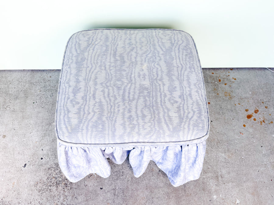 Palm Beach Chic Upholstered Ottoman