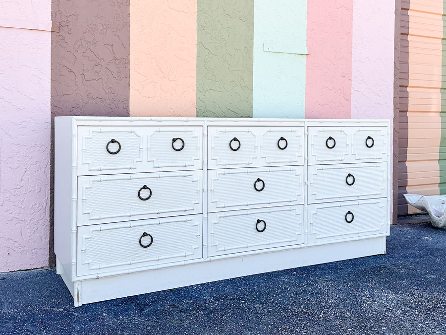 Palm Beach Chic Faux Bamboo Dresser