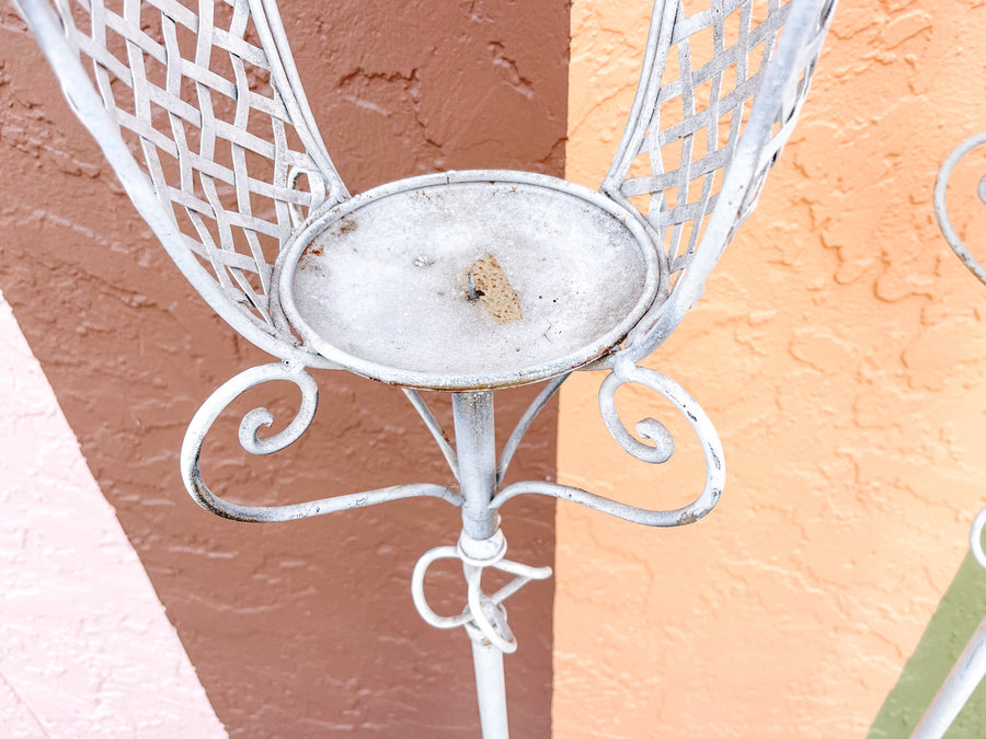 Pair of Palm Beach Chic Plant Stands