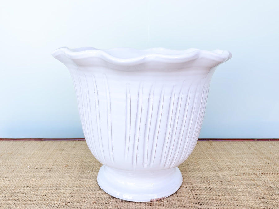 Pair of Italian Terracotta Tulip Planters