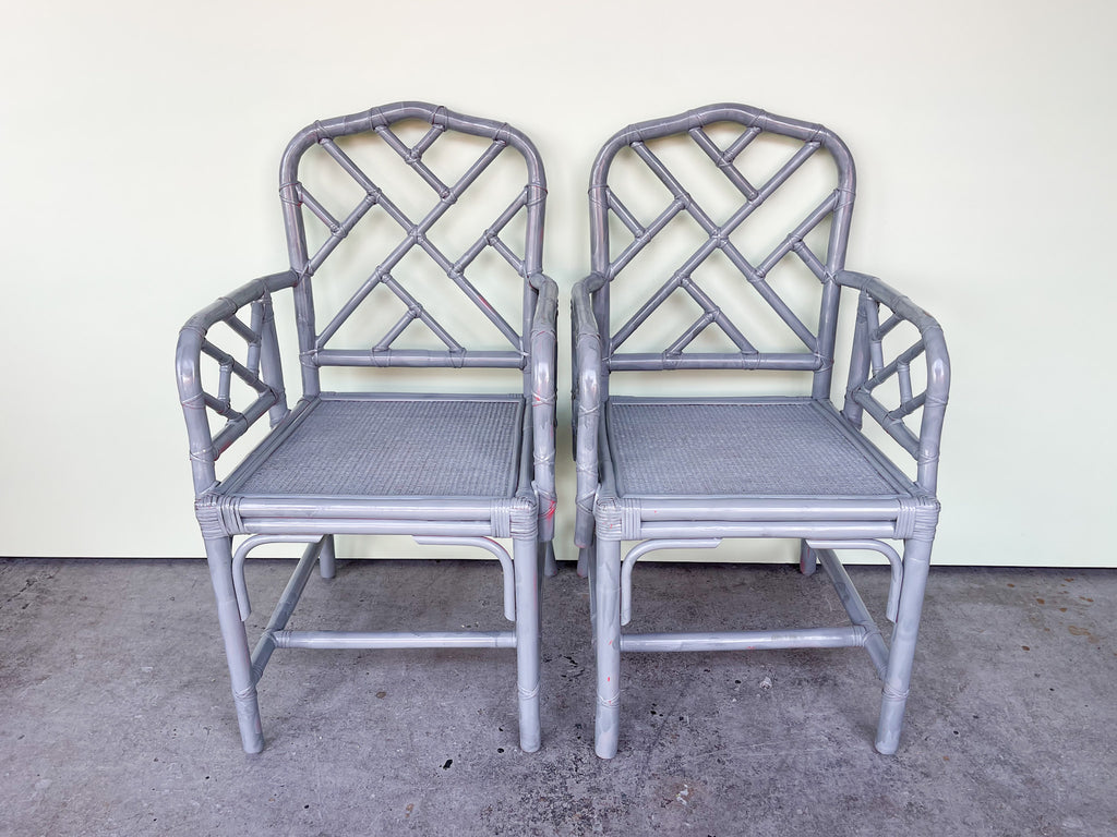 Warehouse Wednesday Sale: Pair of Modern Chippendale Arm Chairs