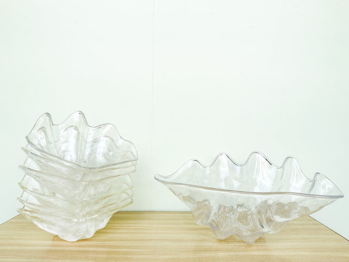 Acrylic Clam Bowl and Six Dishes