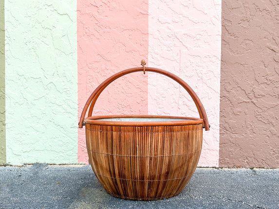 Island Chic Split Reed Ice Bucket