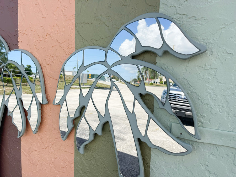 Pair of Miami Vice Inspired Mirrored Palms